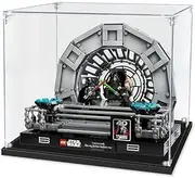 Acrylic Display Case for Lego 75352 Star Wars Emperors Throne Room Diorama Figure Storage Box Dust Proof Glue Free
