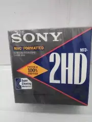 N.O.S. Sony MAC Formatted Micro Floppy Disk / Double Sided 3.5 (10-pk)