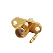 5X SMA Crimp Female 2 Hole Flange Panel Mount for RG316 RG174 Cable RF Connector