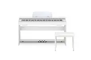 Casio PX-770WE Privia 88-Note Digital Electric Piano w/Foot Pedals & Bench White