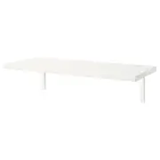 BERGSHULT / TOMTHULT shelf with bracket, white, 80x30 cm