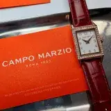 在飛比找遠傳friDay購物優惠-CampoMarzio20mm, 26mm方形玫瑰金精鋼錶殼