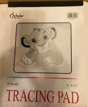 Scholar NY Artist's Transparent Paper Tracing Pad 20 Sheets 9" x12" NEW