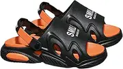 [ａ aternee] Mens Slide Sandals Open Toe Dressy Flat Sandals Beach Slides for Shopping