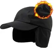 [TOP-EX] Waterproof Trapper Cap with Ear & Neck Flaps, Fleece-Lined, Thermal Winter Hat for Men & Women, Adjustable for Hiking, Skiing, and Outdoor Sports in Cold Weather (L/XL)