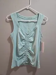 NWT womens light blue athleta cinch Tank top medium