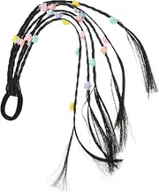 Mikinona Fashionable Women's Ponytail Hair Piece Braided Synthetic Hair Extension Wig for Girls