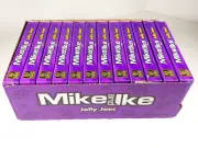 Mike And Ike JOLLY JOES Grape Candy Case of 12 Boxes (4.25 oz) Best By 12/2025