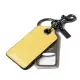 【COACH】男款 皮革開瓶器鑰匙圈-黃色