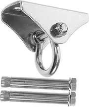 Happyyami 1 Set Heavy Duty Stainless Steel Hammock Hanging Kit Punching Bag Hangers with Ceiling Mount Hook Easy Installation Swing Hardware for Swings Chairs and Hammocks