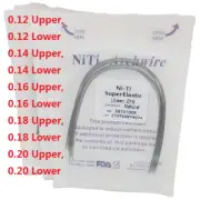100Packs arcos de ortodoncia niti super elástico circular forma natural dental