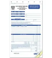 250 Auto Repair Order with Reminder Card / Carbonless / Nebs Deluxe No. AUT0649