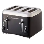 Russell Hobbs RHT514BLK Addison 4 Slice Toaster Stainless Steel Matte Black