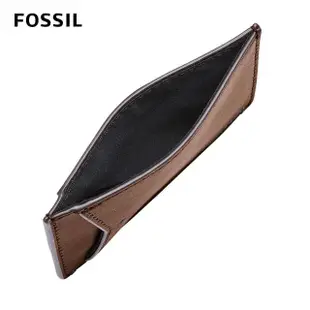 【FOSSIL 官方旗艦館】Joshua 仙人掌純素皮革卡夾-咖啡色 ML4461B210(禮盒組附鐵盒)