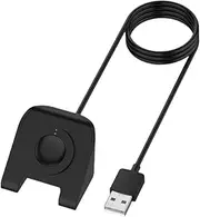 TEHAUX Replacement USB Charger for Fossil Smartwatch Durable TPE Charging Adapter High Purity Wire Core Secure Connection Portable Design for Safe Charging
