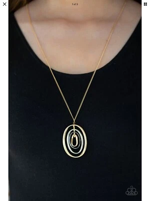Classic Convergence Gold Necklace By: Paparazzi