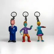Lot Of 3, 1999 Doug,Skeeter & Patti Keychains (P)