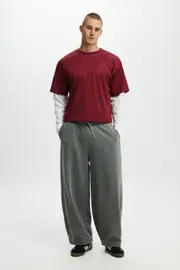 [Cotton On Men] Cotton On Men - Balloon Track Pant - Slate stone L SLATE STONE