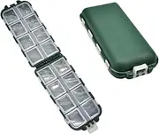 GANAZONO 2 Pcs Fishing Tackle Storage Boxes Organizer for Hooks Lures and Bait Portable Fishing Accessory Case for Backpack Vest Pocket