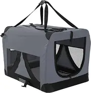 Paw Mate Portable Soft Dog Cage Crate Carrier XXXL - Grey