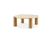 Albie Travertine Round Coffee Table