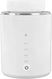 Portable Bottle Warmer, Portable Milk Warmer Electric Smart Milk Heater Intelligent Temperature Control Portable Bottle Heater for Travel