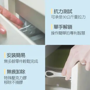 【丹麥Safe & Care】幼兒安全系列-低層抽屜鎖 安全鎖 安全鎖兒童 抽屜鎖 免打孔 抽屜鎖兒童 抽屜鎖扣