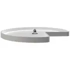 REV-A-SHELF Classic Plastic 1-Shelf 32" Kidney Shaped Lazy Susan, Corner Base