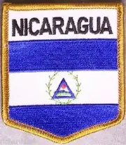 Embroidered International Patch National Flag of Nicaragua NEW bunting