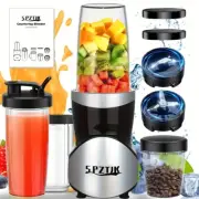 5 Speed Smoothie Maker Portable Blender Bottle Juice Shaker Fruit Juicer Cup AU