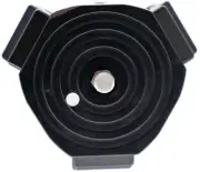 Two Vets Tripods Inc Leg Stopper Head Assembly QDT/QDTV2, Black, 3in, LGHA-QD
