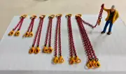 Crane Lifting Sling Chain Set Authentic Liebherr Yellow/Red Chain 1/50th, 1/48th