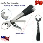 1pc Pro 4 In 1 Quick Knot Cutter Nippers Snip Tying Tool Nail *Clippers Line
