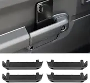 FSYHKJ Black Door Handle Storage Box Grab Tray Phone Holder Organizer Container for Suzuki Jimny 5-Door 2023 2024 Car Interior Accessories