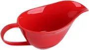 Gravy Boat Elegant Photo Props Sauce Boat Container for Beefsteak BBQ Picnic red, 20x9x8cm