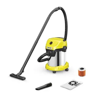 【KARCHER 凱馳】乾濕兩用吸塵器WD 3S+集塵袋+過濾器