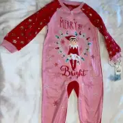 NWT Elf on the Shelf Footie Fleece Pajamas
