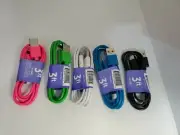 3FT Type USB-C to USB-A Fast Charge Cable Cord Charging Sync(5 packs)