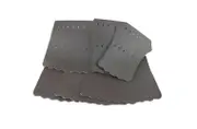 Pool Snooker Billiard Table Pocket Leathers Soft Dark Brown Set of 6