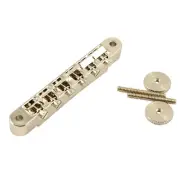 Kluson USA Replacement Non-Wired ABR-1 Tune-O-Matic Bridge Brass Saddles Nickel