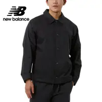 在飛比找蝦皮商城優惠-【New Balance】 NB 襯衫式壓釦外套_男性_黑灰