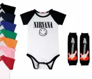 Nirvana Baby Bodysuit Bloomers Headband Leg Warmers Set | 7 Color Choices