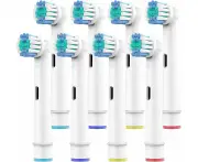 Toothbrush Heads For Oral B, 8 Pack Professional Electric Toothbrush Replacement Heads Medium Soft Dupont Bristles Replacement Toothbrush Heads Precision C