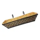 Patio Railing Planter Shelf Plant Railing Shelf with 2 Hook