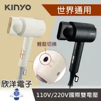 在飛比找蝦皮商城優惠-KINYO 吹風機 110V 220V雙電壓負離子吹風機 國