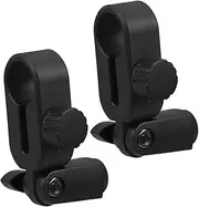 Kisangel 2Pcs Mic Stand Clips Microphone Holders Durable Plastic Mic Clamps Compatible with Levitt for Easy Installation and Precise Sound Capture