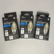 Lot of 3: GE CYNC Soft White Direct Connect Smart Bulbs LED 500 Lumens
