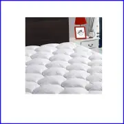Soft Quilted Cotton Mattress Cover King Size - Machine Washable Protection
