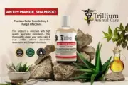 Trillium Anti-Mange Animal Care shampoo Antiparasitic and Ayurvedic 225 ml