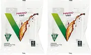 Hario V60 Paper Coffee Filters Single Use Pour Over Cone Filters Size 02 White, 100 Count, 2-Pack